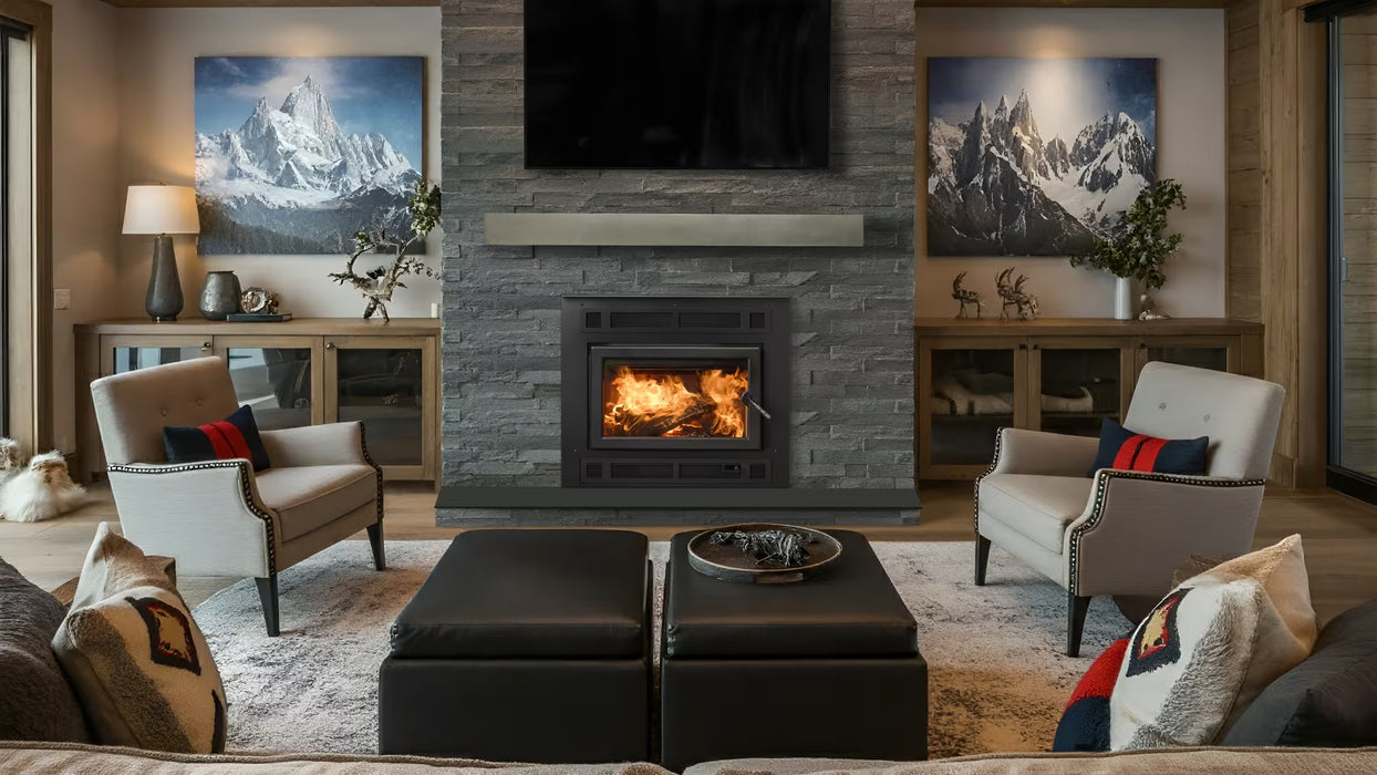 Heat And Glow Heat & Glo Pioneer II Wood-Burning Fireplace PIONEER-II-ARC-FD Fireplace Finished - Wood