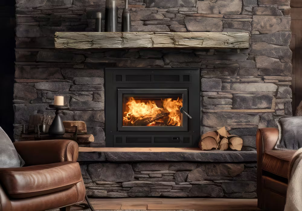 Heat And Glow Heat & Glo Pioneer II Wood-Burning Fireplace PIONEER-II-ARC-FD Fireplace Finished - Wood