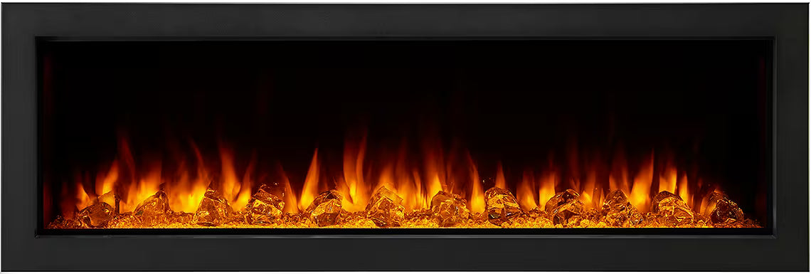 Heat And Glow Simplifire Forum 55" Outdoor Electric Fireplace SF-OD55-FD Fireplace Finished - Electric