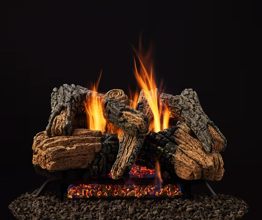 Heat And Glow Majestic 6-Piece Cement Log Set (30" Radiant Burner) - DUZY3LS-30 DUZY3LS-30 Fireplace Accessories