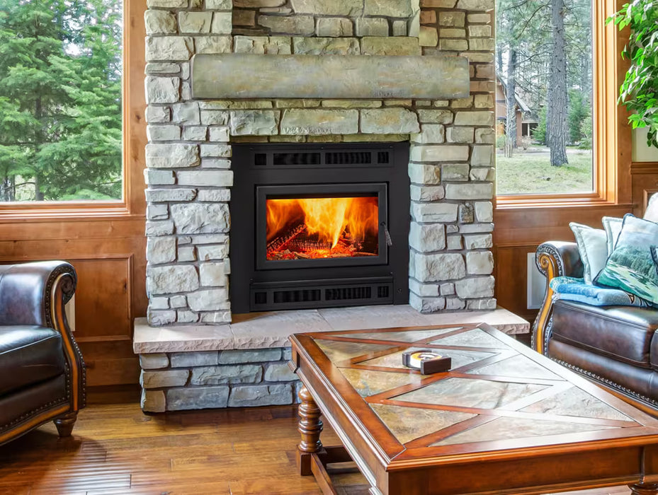 Heat And Glow Heat & Glo Pioneer III Wood-Burning Fireplace Fireplace Finished - Wood