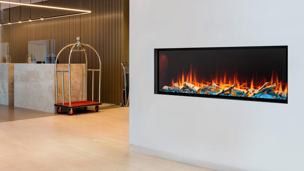Heat And Glow Simplifire Forum 43" Outdoor Electric Fireplace SF-OD43-FD Fireplace Finished - Electric