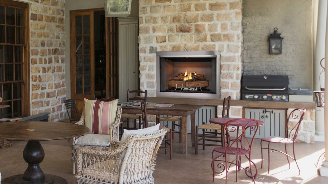 Heat And Glow Heat & Glo Vesper 42" Outdoor Gas Fireplace Fireplace Accessories