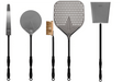 Alfa Forni Alfa 48" Large Pizza Peel Kit (Peel / Turner / Brush / Rake / Shovel) - AC-5PCLWPEELSET AC-5PCLWPEELSET Barbecue Accessories 810121570814