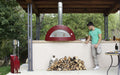Alfa Forni Alfa Allegro Wood-Fired Pizza Oven - Antique Red (No Base) FXALLE-LROA-T Barbecue Finished - Charcoal