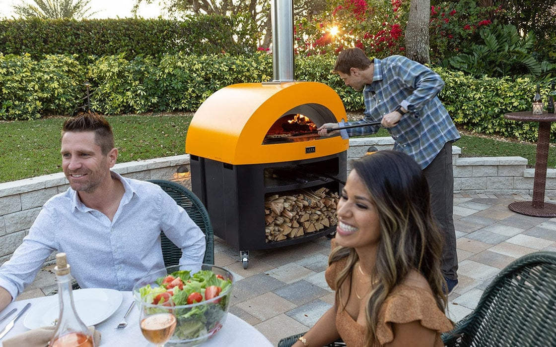 Alfa Forni Alfa Allegro Wood-Fired Pizza Oven - Yellow (No Base) FXALLE-LGIA-T Barbecue Finished - Pellet 812555036805