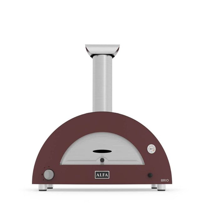 Alfa Forni Alfa Brio Gas-Fired Pizza Oven - Antique Red (No Base) FXBRIO-GROA-U Barbecue Finished - Gas
