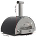 Alfa Forni Alfa Classico 4 Pizze Gas Pizza Oven (Ardesia Grey) FXCL-4P-MGRA-U Barbecue Finished - Gas 812555036997