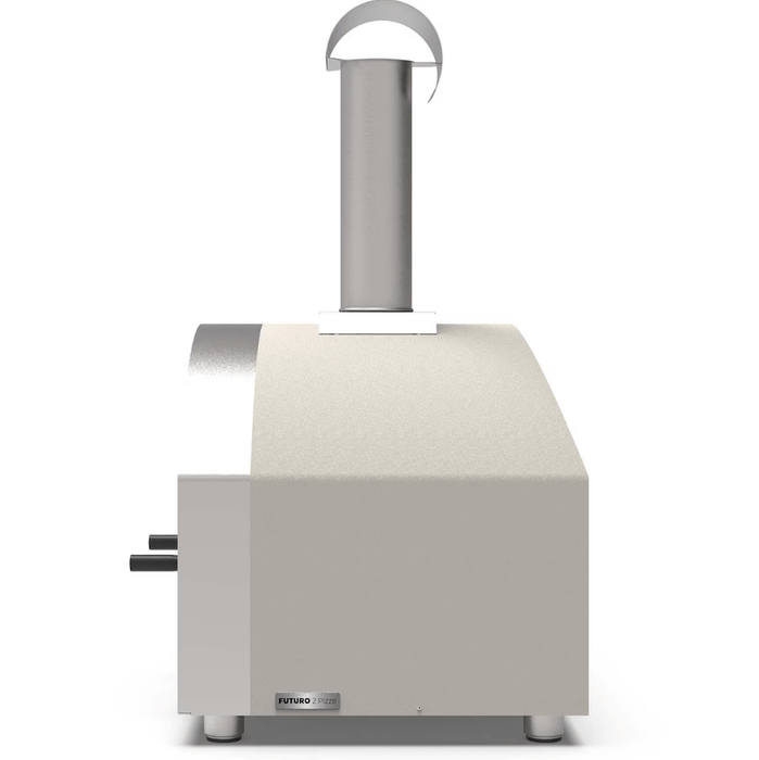 Alfa Forni Alfa Futuro 2 Pizze Gas-Fired Pizza Oven (White Stone) Barbecue Finished - Gas