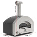 Alfa Forni Alfa Futuro 2 Pizze Gas-Fired Pizza Oven (Wrinkle Black) Barbecue Finished - Gas