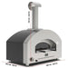 Alfa Forni Alfa Futuro 2 Pizze Gas Pizza Oven (Silver Black) FXFT-2P-MSB-U Barbecue Finished - Gas 812555037031