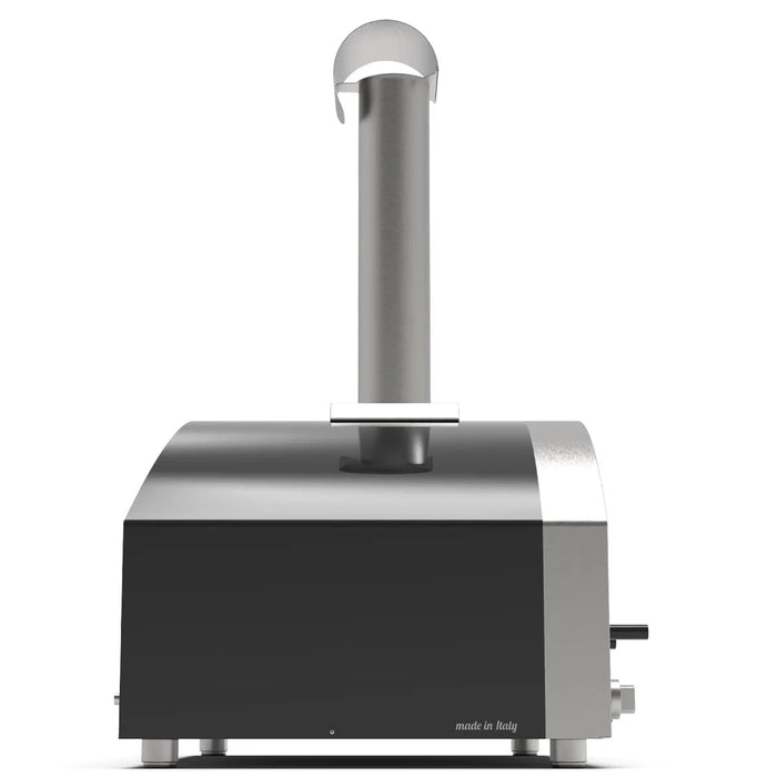 Alfa Forni Alfa Futuro 4 Pizze Gas-Fired Pizza Oven (Wrinkle Black) Barbecue Finished - Gas
