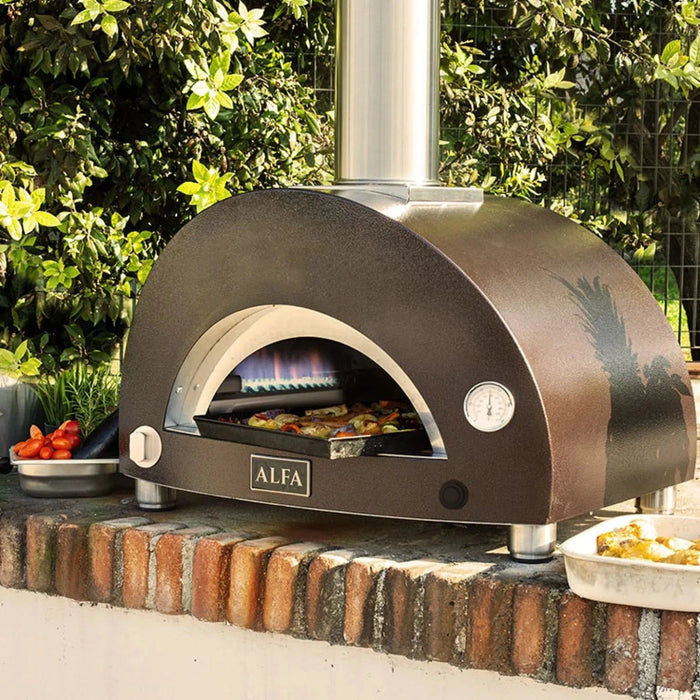Alfa Forni Alfa Moderno 1 Pizza Gas-Fired Portable Pizza Oven Barbecue Finished - Gas