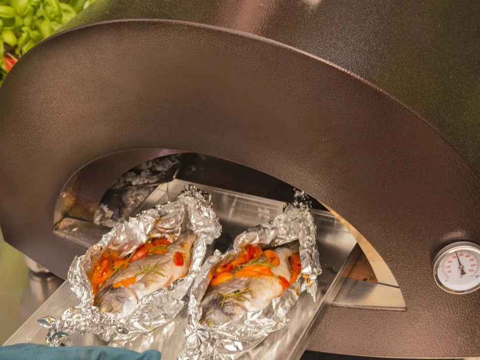 Alfa Forni Alfa Moderno 1 Pizza Gas-Fired Portable Pizza Oven Barbecue Finished - Gas