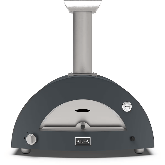 Alfa Forni Alfa Moderno 2 Pizze Gas Fired Pizza Oven (Anthracite Grey) Barbecue Finished - Gas