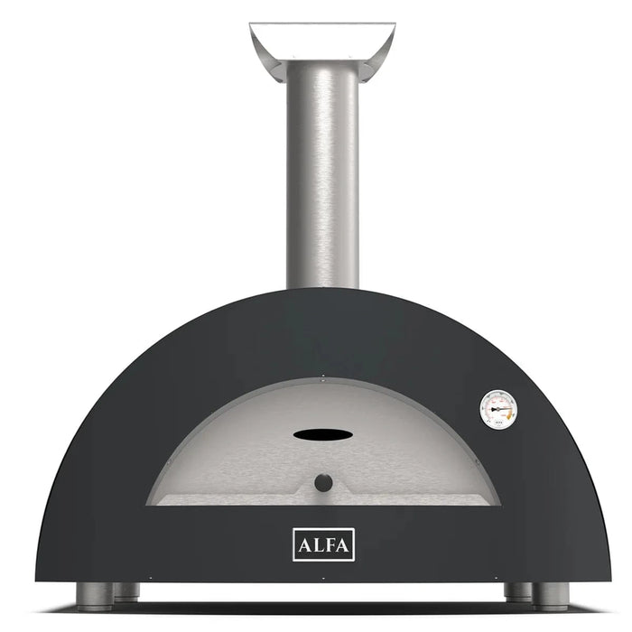 Alfa Forni Alfa Moderno 2 Pizze Gas Fired Pizza Oven (Anthracite Grey) Barbecue Finished - Gas