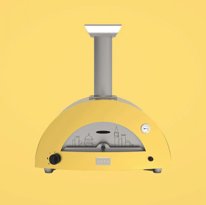 Alfa Forni Alfa Moderno 2 Pizze Gas Pizza Oven (Limited Edition Palermo) FXMD-2P-LEPA-U Barbecue Finished - Gas 810121570401