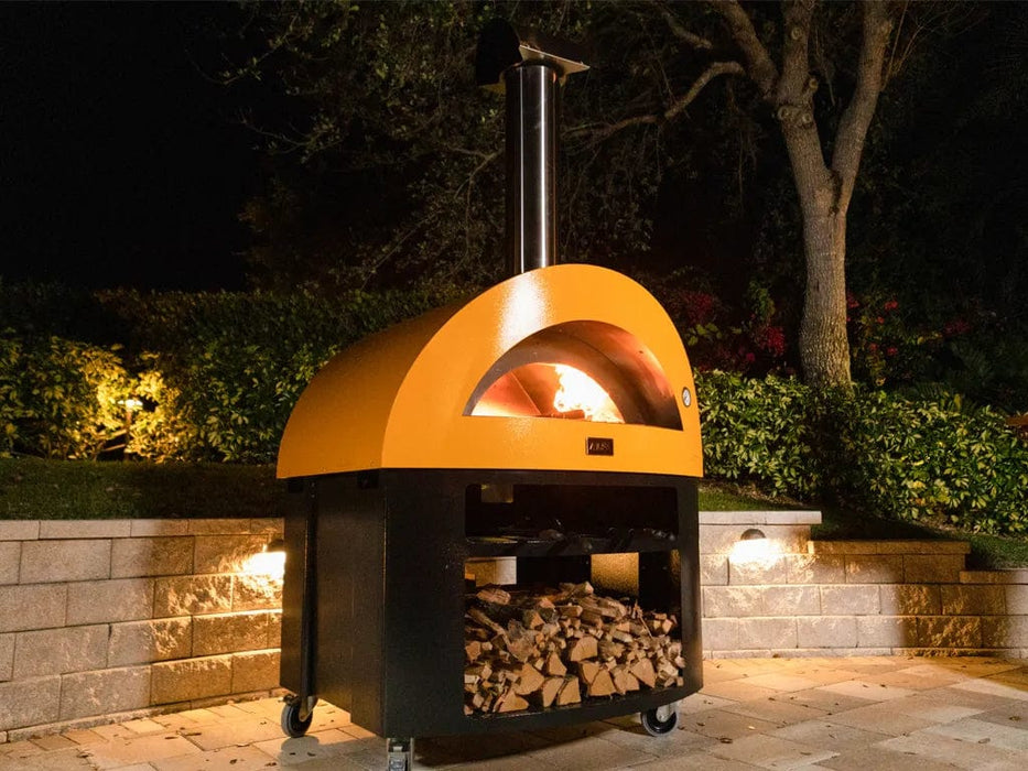 Alfa Forni Alfa Moderno 5 Pizze Gas Pizza Oven (Antique Red) FXMD-5P-MROA-U Barbecue Finished - Gas 812555036836