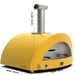 Alfa Forni Alfa Moderno 5 Pizze Gas Pizza Oven (Fire Yellow) FXMD-5P-MGIA-U Barbecue Finished - Gas 812555036867