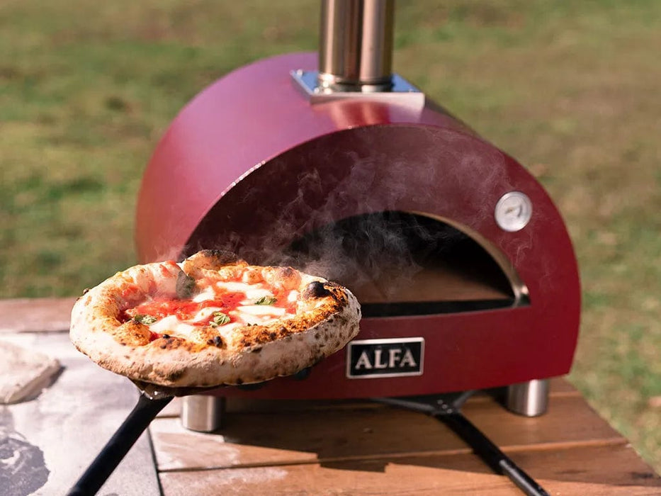 Alfa Forni Alfa Moderno Portable Pizza Oven (Antique Red) FXMD-PT-GROA-U Barbecue Finished - Gas 812555036201