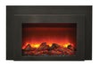 Amantii Amantii 30" Electric Fireplace Insert with Black Steel Surround & Overlay INS-FM-30 Fireplace Finished - Electric