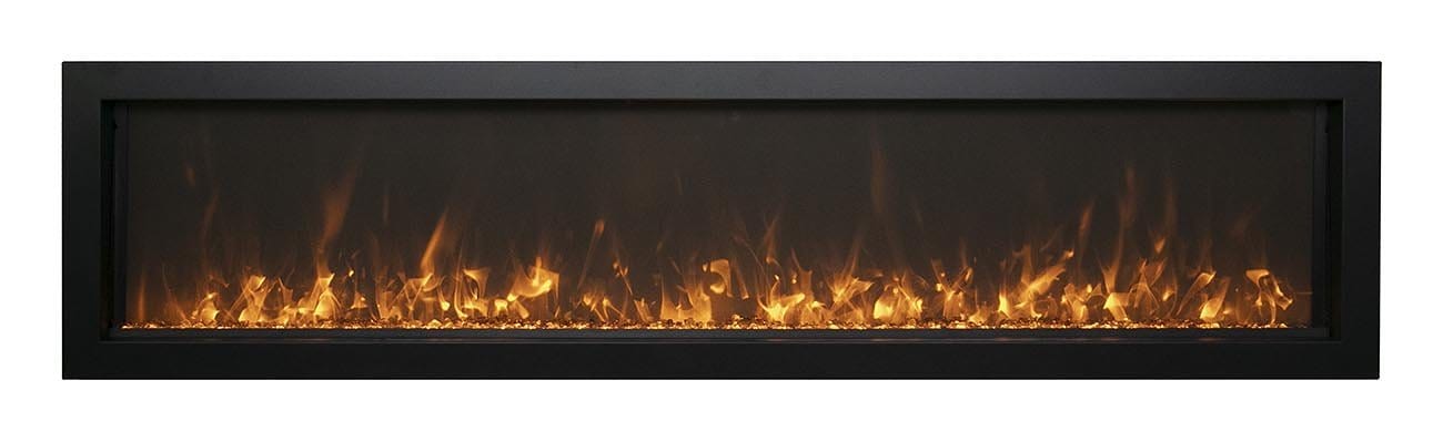Amantii Amantii 30" Panorama Extra Slim Indoor / Outdoor Built-in Electric Fireplace BI-30-XTRASLIM Fireplace Finished - Electric
