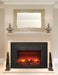 Amantii Amantii 34" Electric Fireplace Insert with Black Steel Surround & Overlay INS-FM-34 Fireplace Finished - Electric