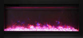 Amantii Amantii 34" Symmetry Clean Face Electric Fireplace Built-In Log & Glass w/ Surround SYM-34 Fireplace Finished - Electric