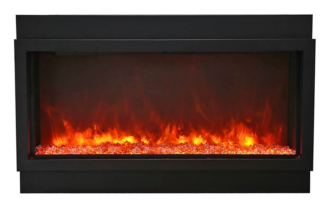 Amantii Amantii 40" Panorama Deep Indoor / Outdoor Built-in Electric Fireplace BI-40-DEEP-OD Fireplace Finished - Electric