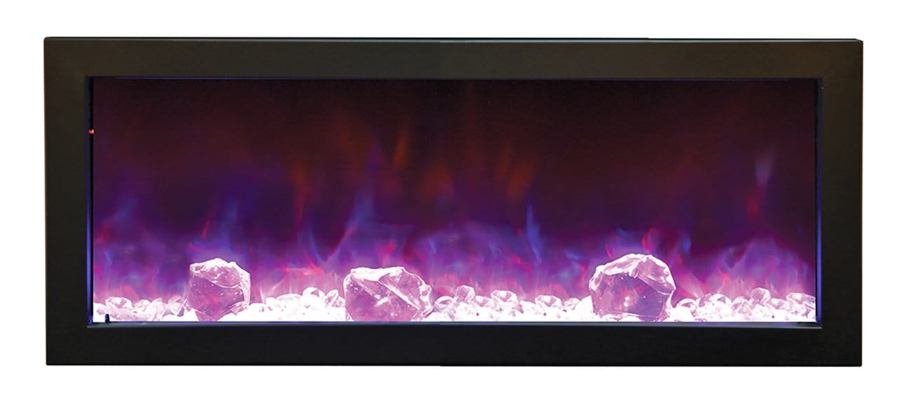 Amantii Amantii 40" Panorama Slim Indoor / Outdoor Built-in Electric Fireplace BI-40-SLIM-OD Fireplace Finished - Electric