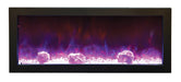 Amantii Amantii 40" Panorama Slim Indoor / Outdoor Built-in Electric Fireplace BI-40-SLIM-OD Fireplace Finished - Electric