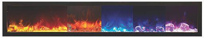 Amantii Amantii 40" Panorama Slim Indoor / Outdoor Built-in Electric Fireplace BI-40-SLIM-OD Fireplace Finished - Electric