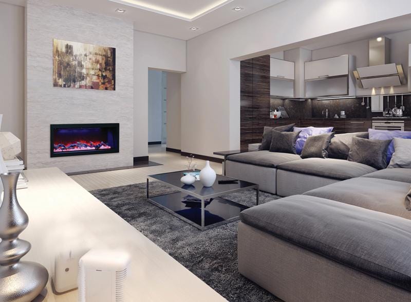 Amantii Amantii 50" Panorama Deep Indoor / Outdoor Built-in Electric Fireplace BI-50-DEEP-OD Fireplace Finished - Electric