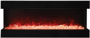 Amantii Amantii 60" Tru-View Slim 3-sided Indoor / Outdoor Electric Fireplace 60-TRV-slim Fireplace Finished - Electric
