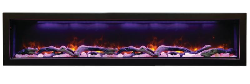 Amantii Amantii 72" Panorama Deep Indoor / Outdoor Built-in Electric Fireplace BI-72-DEEP-OD Fireplace Finished - Electric