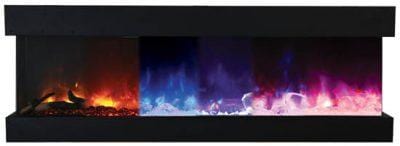 Amantii Amantii 72" Tru-View Extra Tall 3-sided Indoor / Outdoor Electric Fireplace 72-TRV-XT-XL Fireplace Finished - Electric