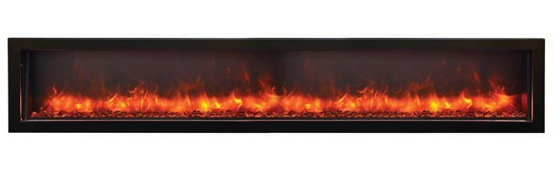 Amantii Amantii 88" Panorama Deep Indoor / Outdoor Built-in Electric Fireplace BI-88-DEEP-OD Fireplace Finished - Electric