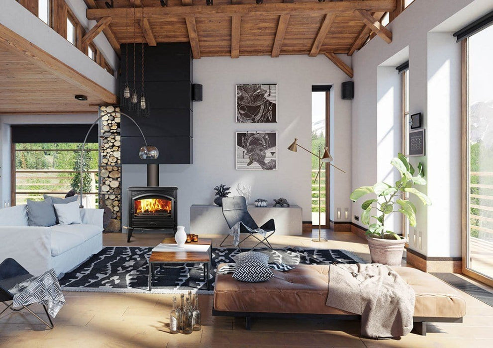 Amantii Amantii Lynwood W-76 Wood Burning Stove Lynwood-W76 Fireplace Finished - Wood