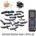 Amantii Amantii OAK - 14 Small Piece Media Kit - DESIGN-MEDIA-OAK-14PCE-XS DESIGN-MEDIA-OAK-14PCE-XS Fireplace Accessories