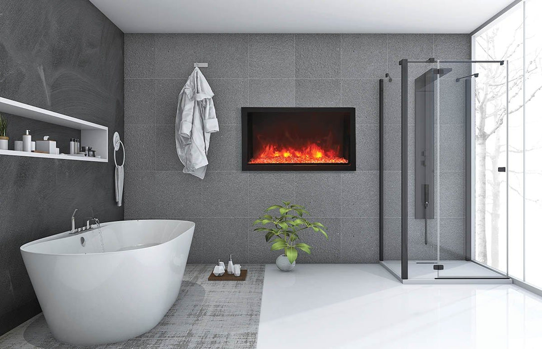 Amantii Amantii Panorama Deep Extra Tall 40 Indoor / Outdoor Built-in Electric Fireplace BI-40-DEEP-XT Fireplace Finished - Electric