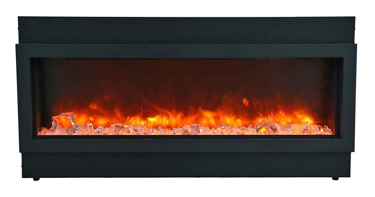 Amantii Amantii Panorama Deep Extra Tall 40 Indoor / Outdoor Built-in Electric Fireplace BI-40-DEEP-XT Fireplace Finished - Electric