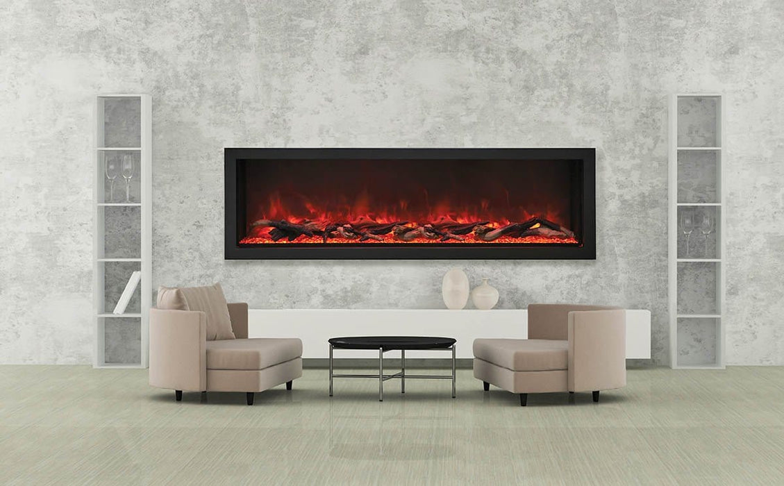 Amantii Amantii Panorama Deep Extra Tall 72 Indoor / Outdoor Built-in Electric Fireplace BI-72-DEEP-XT Fireplace Finished - Electric