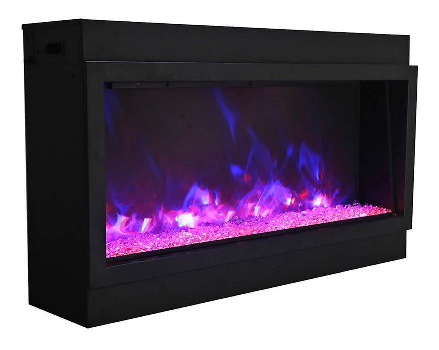Amantii Amantii Panorama Deep Extra Tall 88 Indoor / Outdoor Built-in Electric Fireplace BI-88-DEEP-XT Fireplace Finished - Electric
