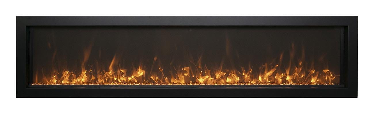 Amantii Amantii Panorama Extra Slim 40 Indoor / Outdoor Built-in Electric Fireplace BI-40-XTRASLIM Fireplace Finished - Electric