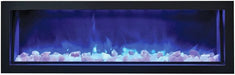 Amantii Amantii Panorama Extra Slim 60 Indoor / Outdoor Built-in Electric Fireplace BI-60-XTRASLIM Fireplace Finished - Electric