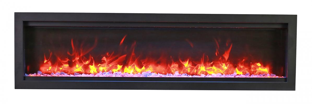 Amantii Amantii Symmetry Bespoke 50 Indoor / Outdoor Built-in Electric Fireplace SYM-50-BESPOKE Fireplace Finished - Electric
