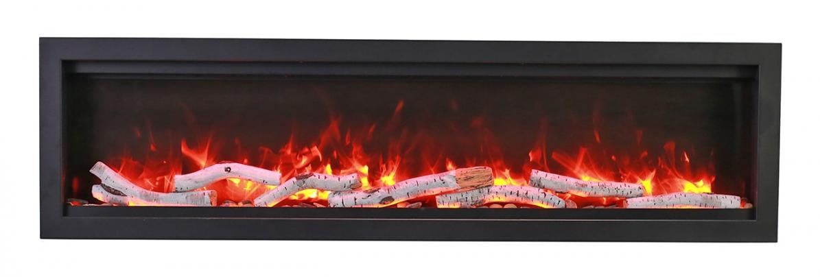 Amantii Amantii Symmetry Bespoke 74 Indoor / Outdoor Built-in Electric Fireplace SYM-74-BESPOKE Fireplace Finished - Electric