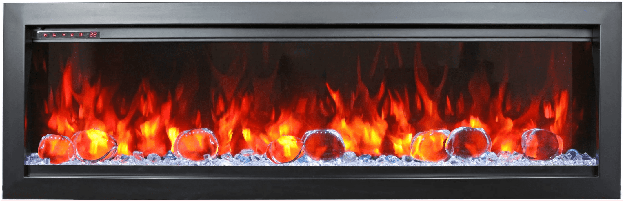 Amantii Amantii Symmetry Bespoke 88 Indoor / Outdoor Built-in Electric Fireplace SYM-88-BESPOKE Fireplace Finished - Electric