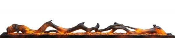 Amantii Amantii Symmetry Clean Face 100 Electric Fireplace Built-In Log & Glass w/ Surround SYM-100 Fireplace Finished - Electric