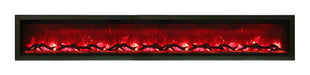 Amantii Amantii Symmetry Clean Face 100 Electric Fireplace Built-In Log & Glass w/ Surround SYM-100 Fireplace Finished - Electric